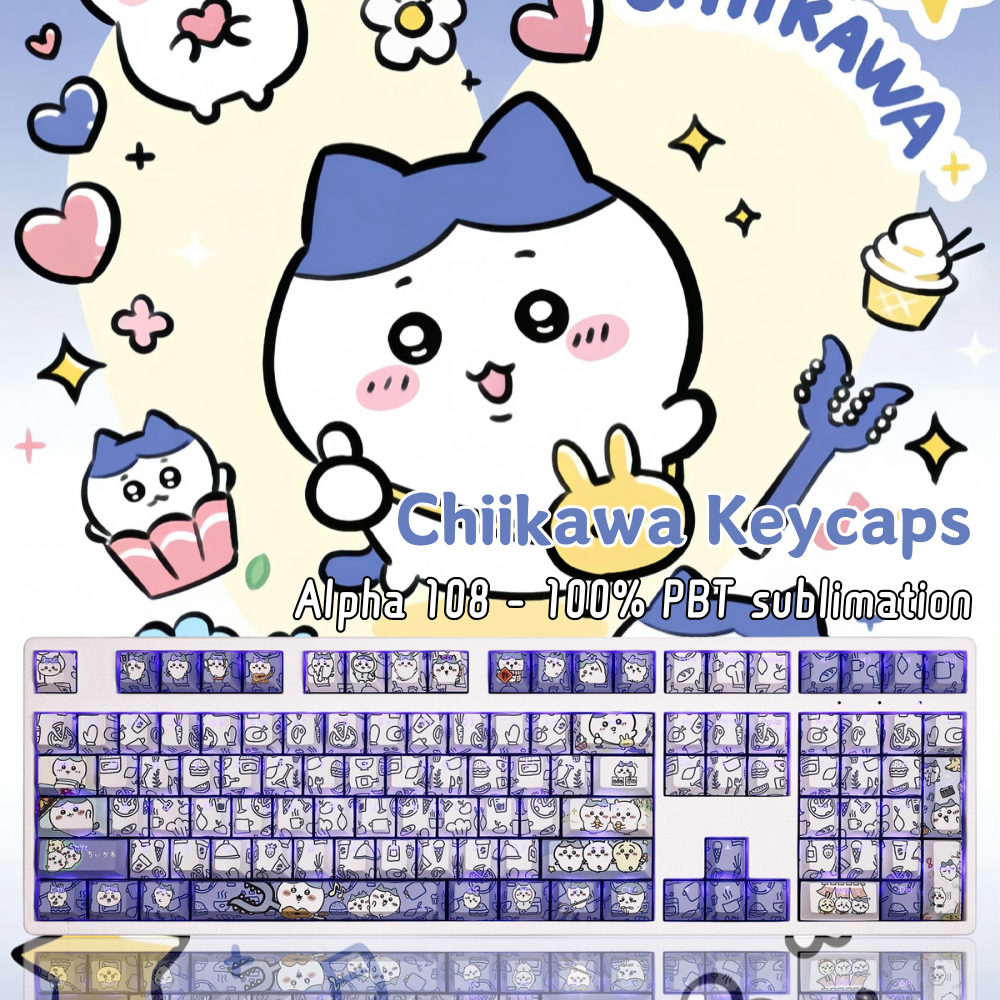 Chiikawa透光RGB108鍵標準配列衛星軸鍵帽-ZUIHANG SHOP