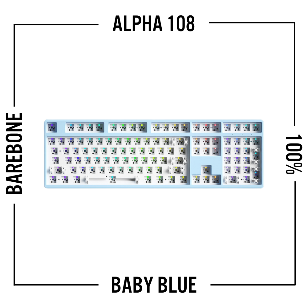 Alpha 108 - 100% 無線機械式鍵盤準系統套件-ZUIHANG SHOP