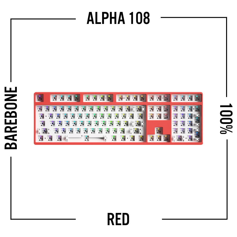 Alpha 108 - 100% 無線機械式鍵盤準系統套件-ZUIHANG SHOP