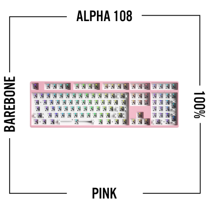 Alpha 108 - 100% 無線機械式鍵盤準系統套件-ZUIHANG SHOP