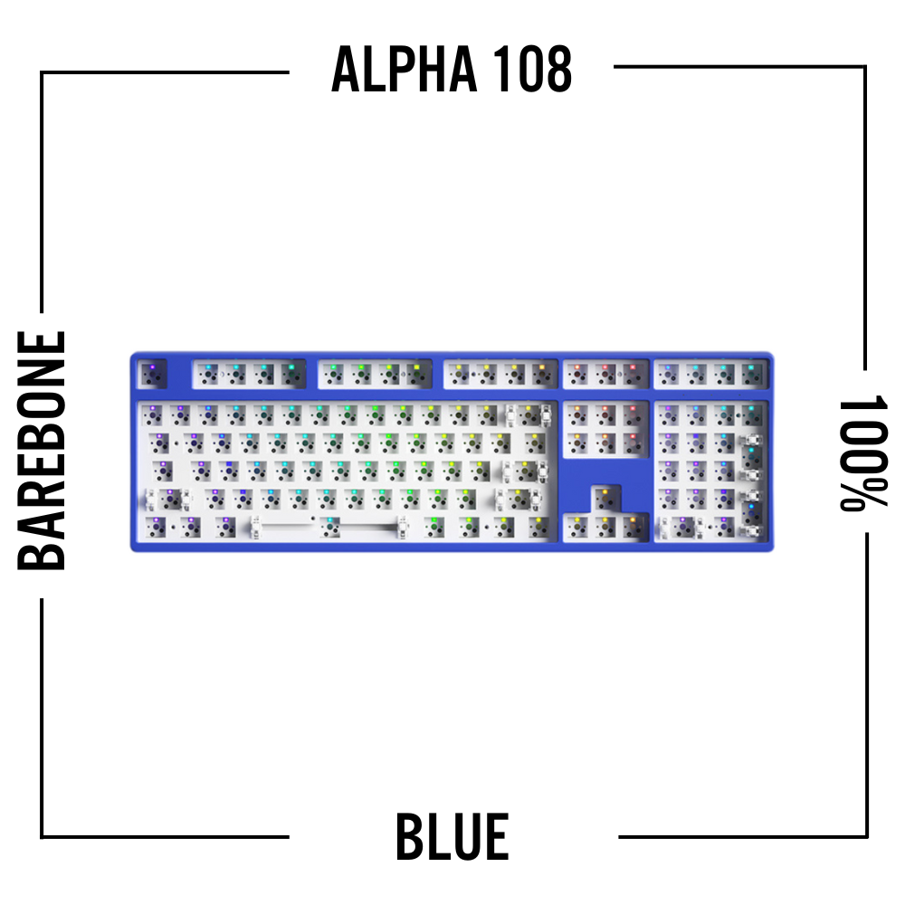 Alpha 108 - 100% 無線機械式鍵盤準系統套件-ZUIHANG SHOP