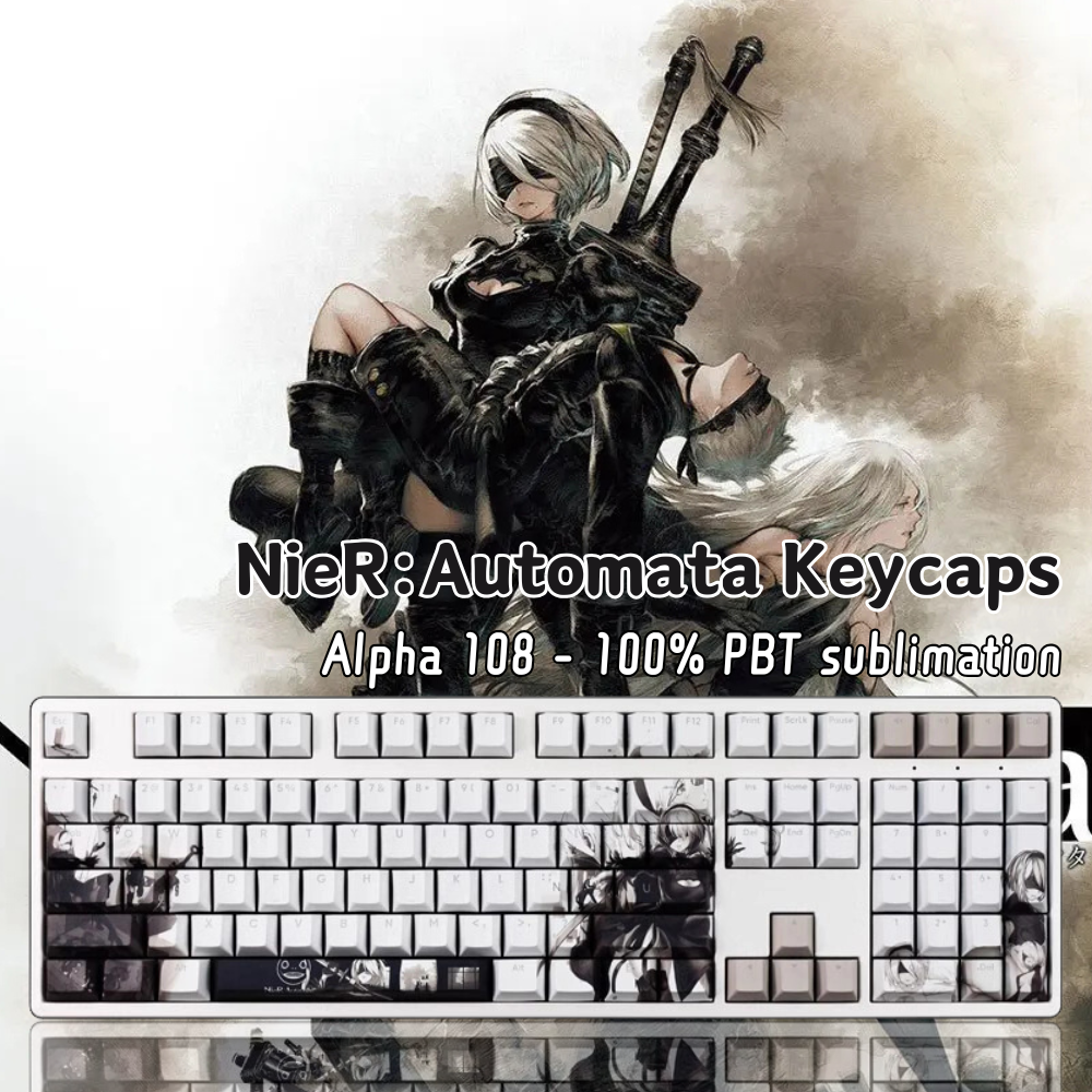 尼爾機械紀元透光RGB108鍵標準配列衛星軸鍵帽-ZUIHANG SHOP