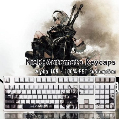 尼爾機械紀元透光RGB108鍵標準配列衛星軸鍵帽-ZUIHANG SHOP