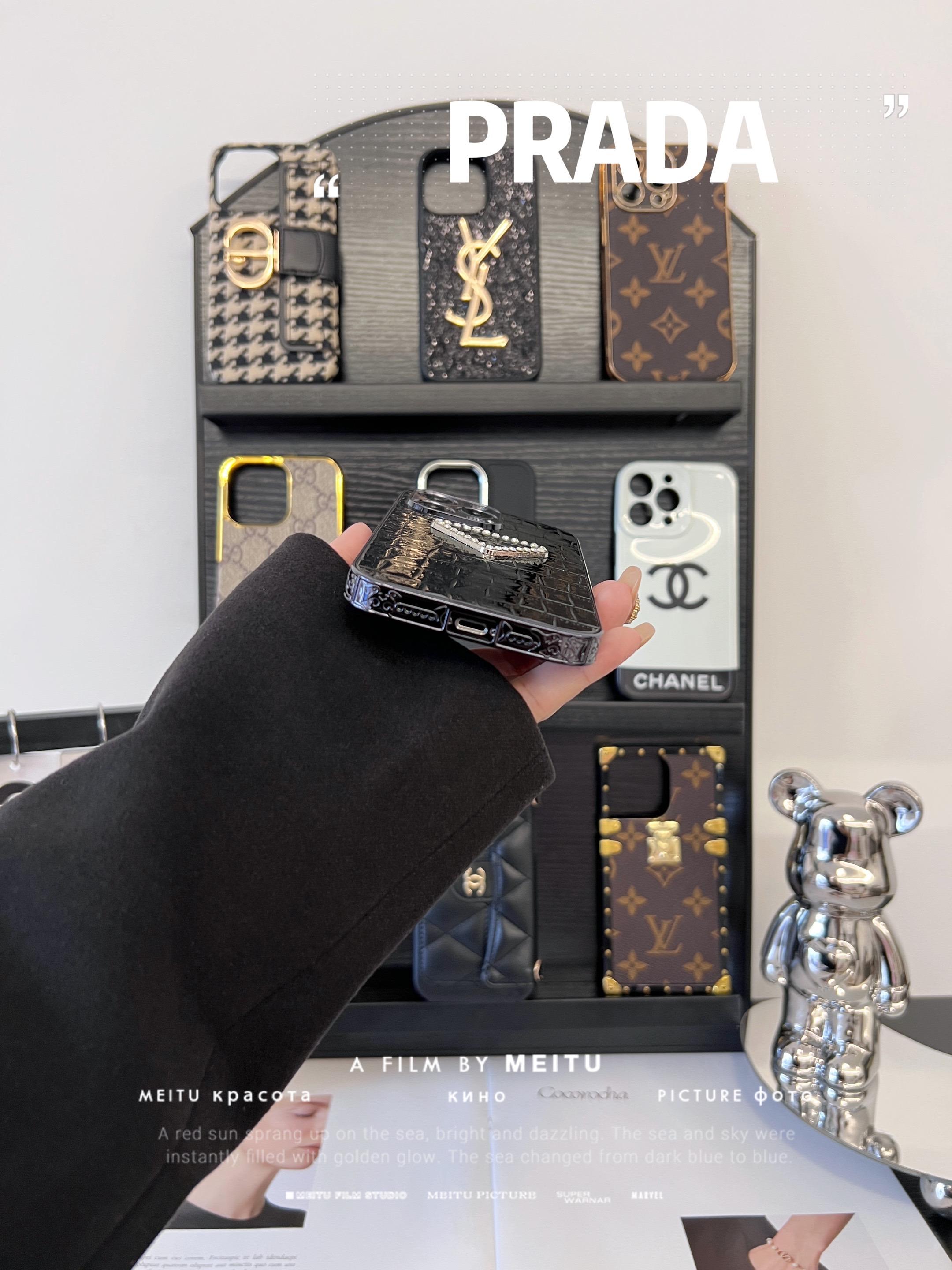 普拉達鱷魚紋水鑽手機殼-ZUIHANG SHOP