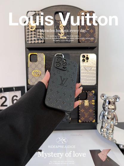 路易威登皮質磨砂手機殼-ZUIHANG SHOP