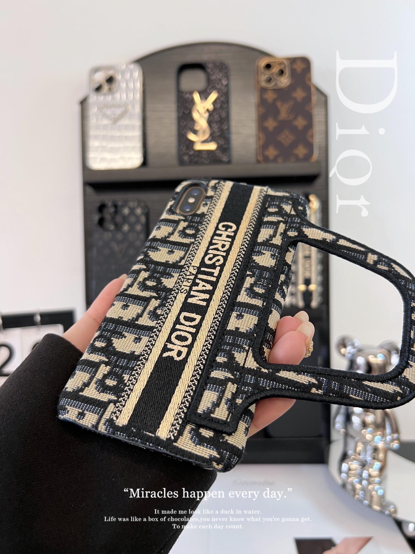 迪奧刺繡手提包手機殼-ZUIHANG SHOP