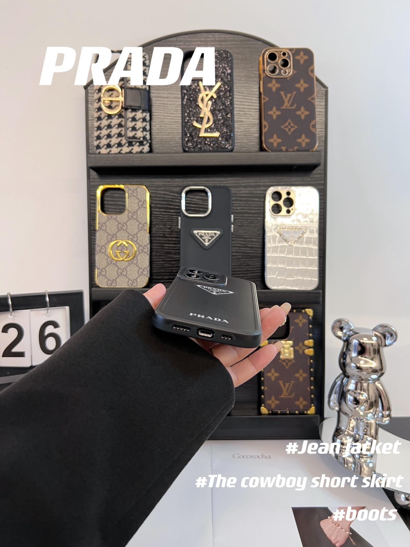 普拉達磨砂全包手機殼-ZUIHANG SHOP