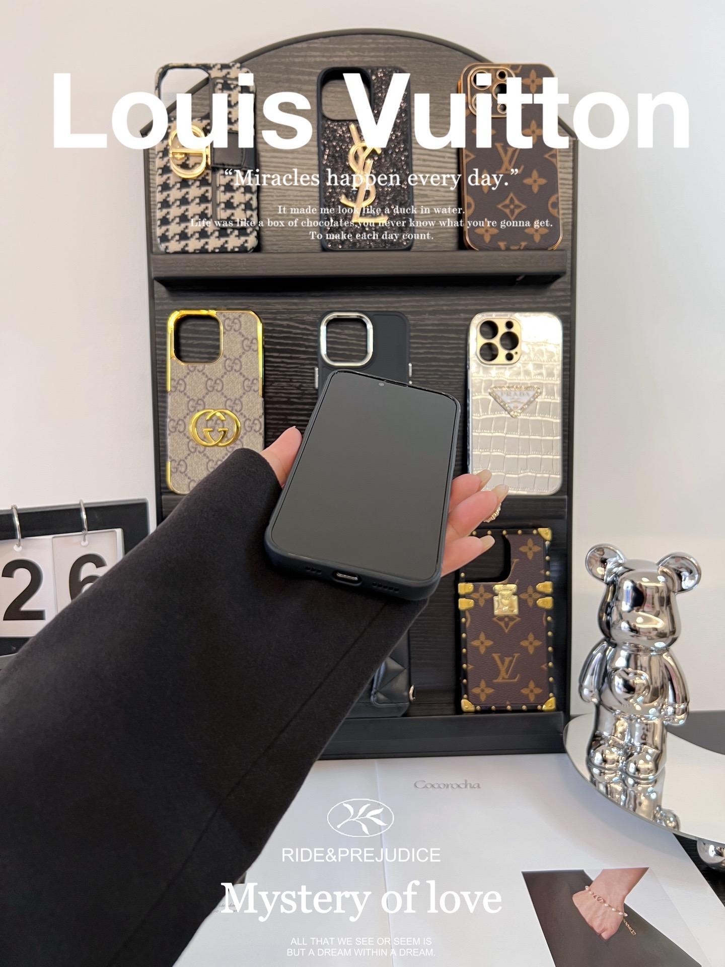 路易威登皮質磨砂手機殼-ZUIHANG SHOP