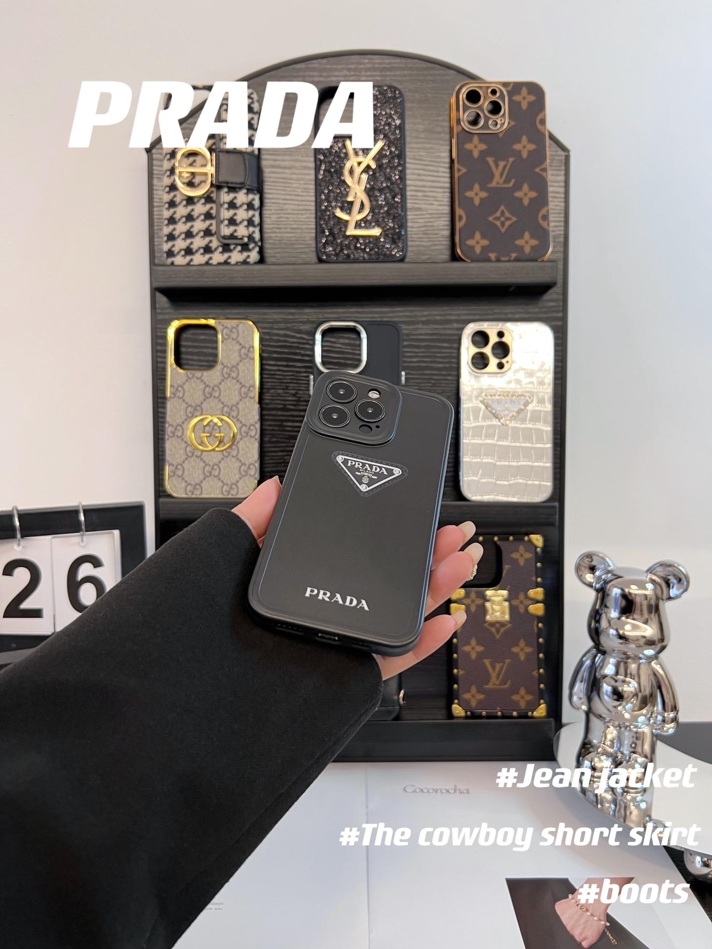 普拉達磨砂全包手機殼-ZUIHANG SHOP