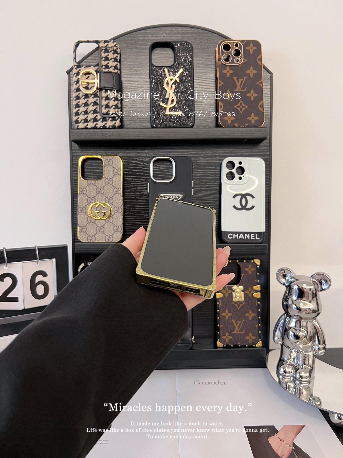 聖羅蘭鱷魚紋金屬全包手機殼-ZUIHANG SHOP