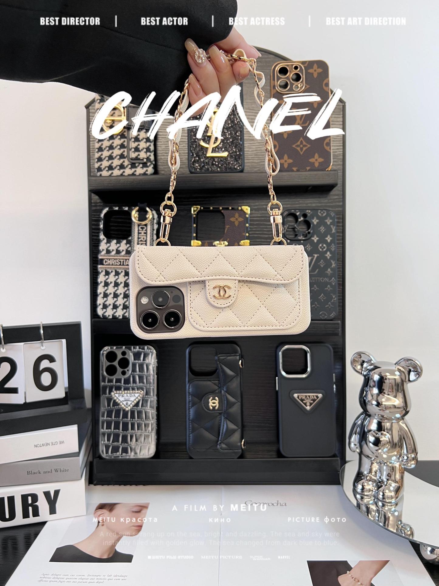 香奈兒皮質卡包手機殼-ZUIHANG SHOP