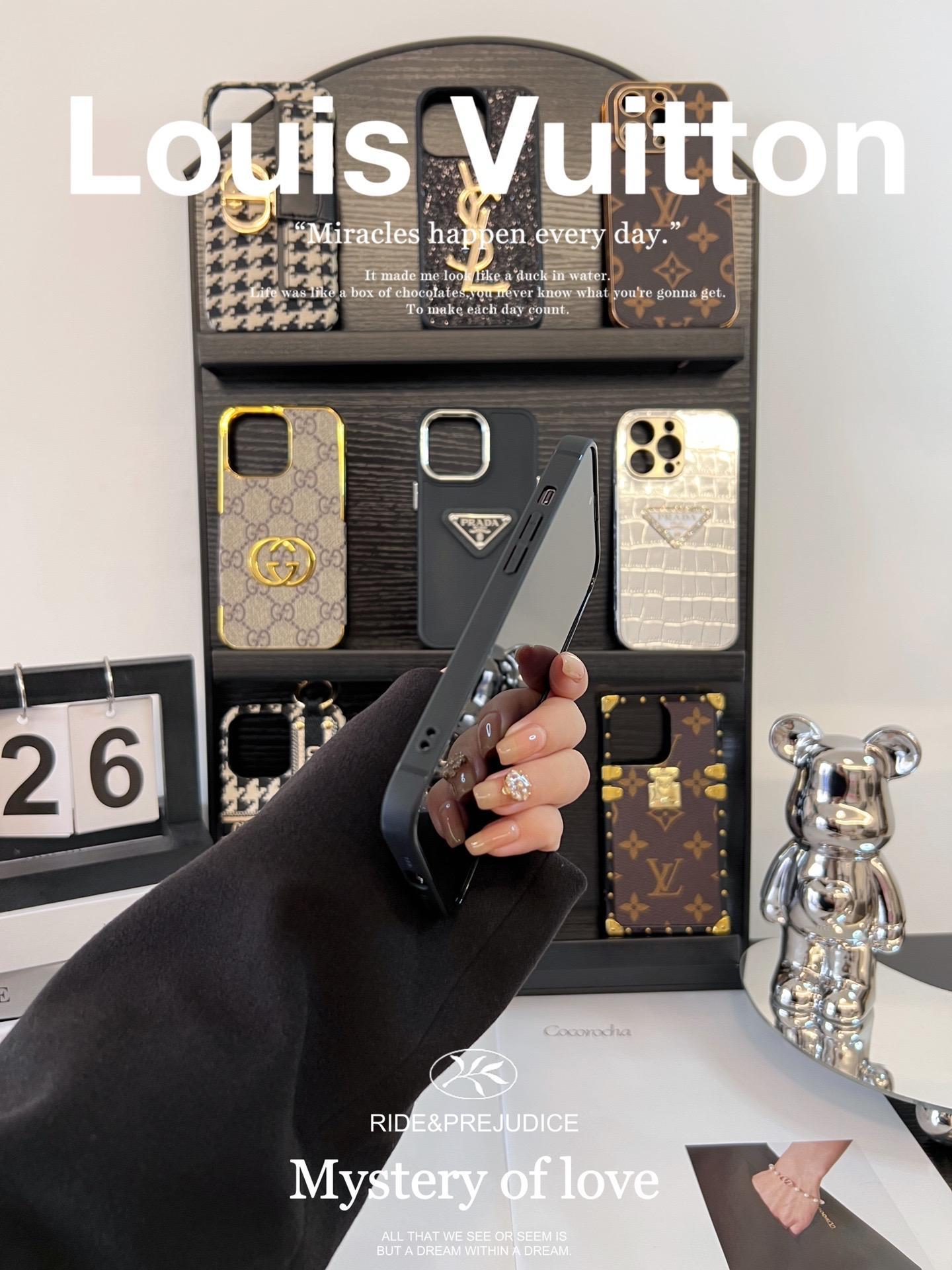 路易威登皮質磨砂手機殼-ZUIHANG SHOP