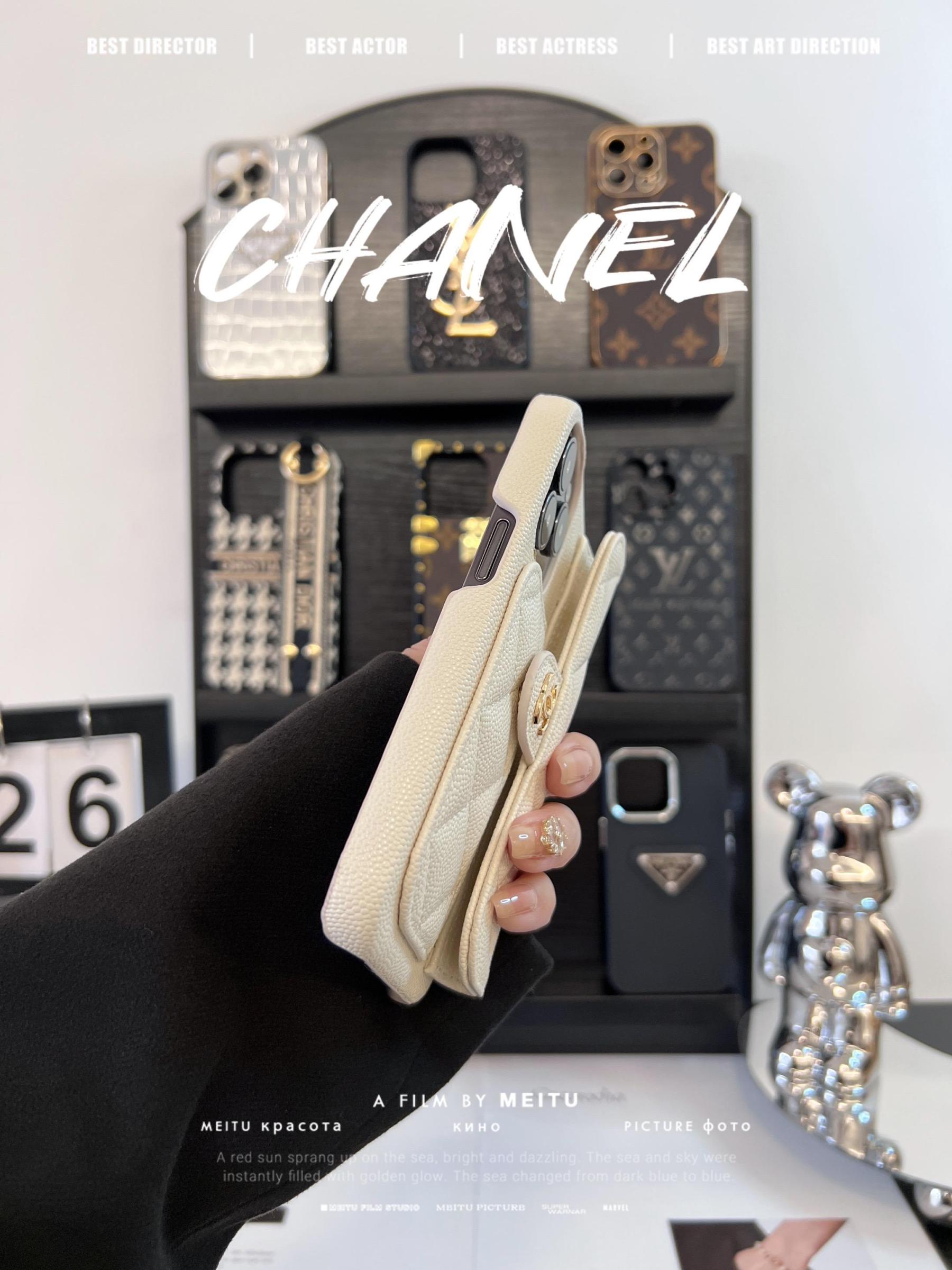 香奈兒皮質卡包手機殼-ZUIHANG SHOP