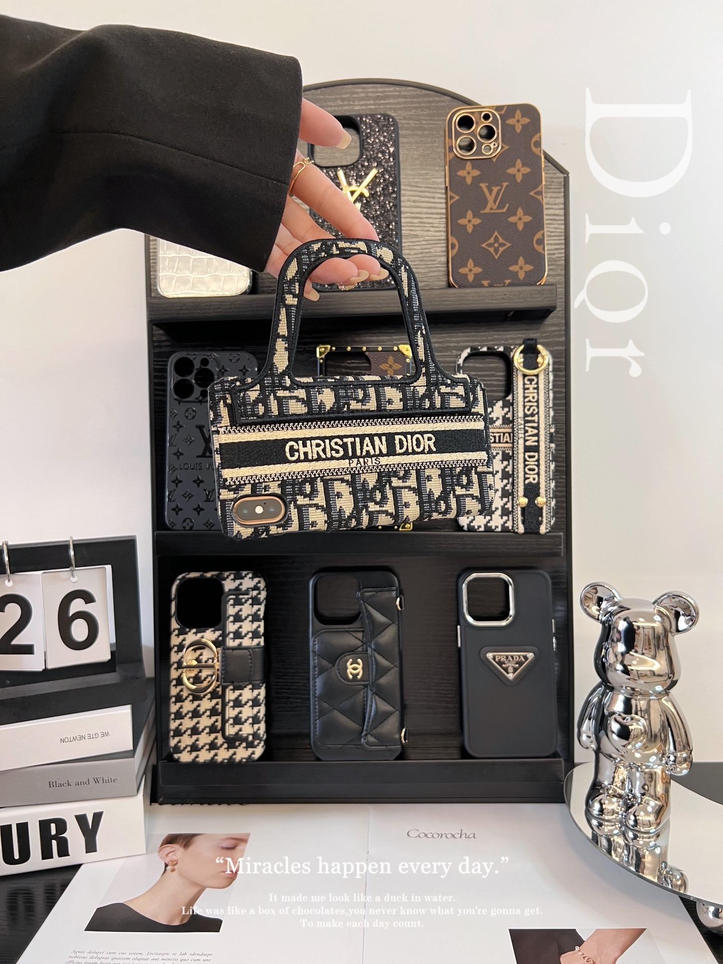 迪奧刺繡手提包手機殼-ZUIHANG SHOP