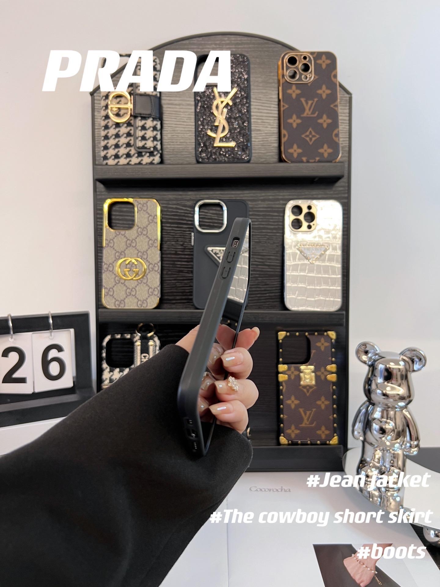 普拉達磨砂全包手機殼-ZUIHANG SHOP