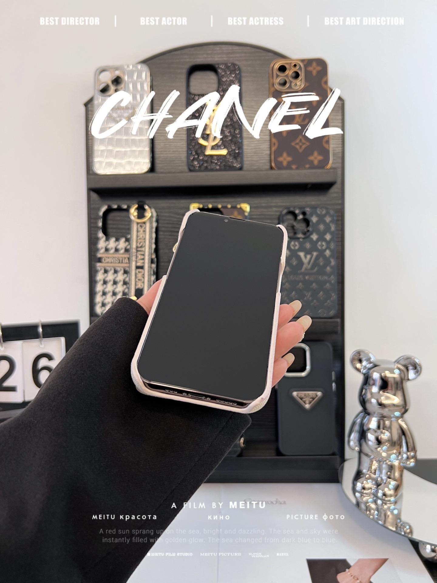 香奈兒菱格紋卡包鏈條手機殼-ZUIHANG SHOP