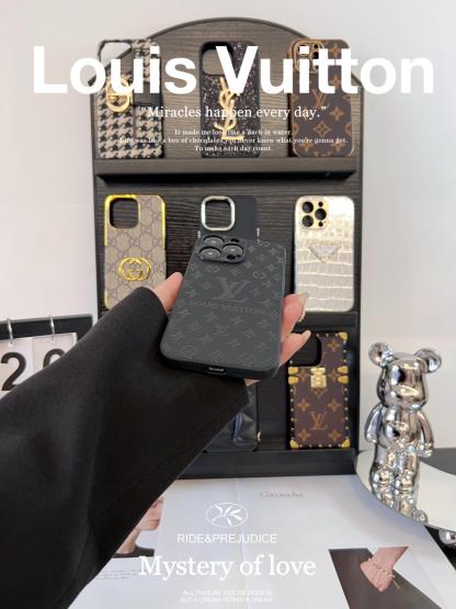 路易威登皮質磨砂手機殼-ZUIHANG SHOP