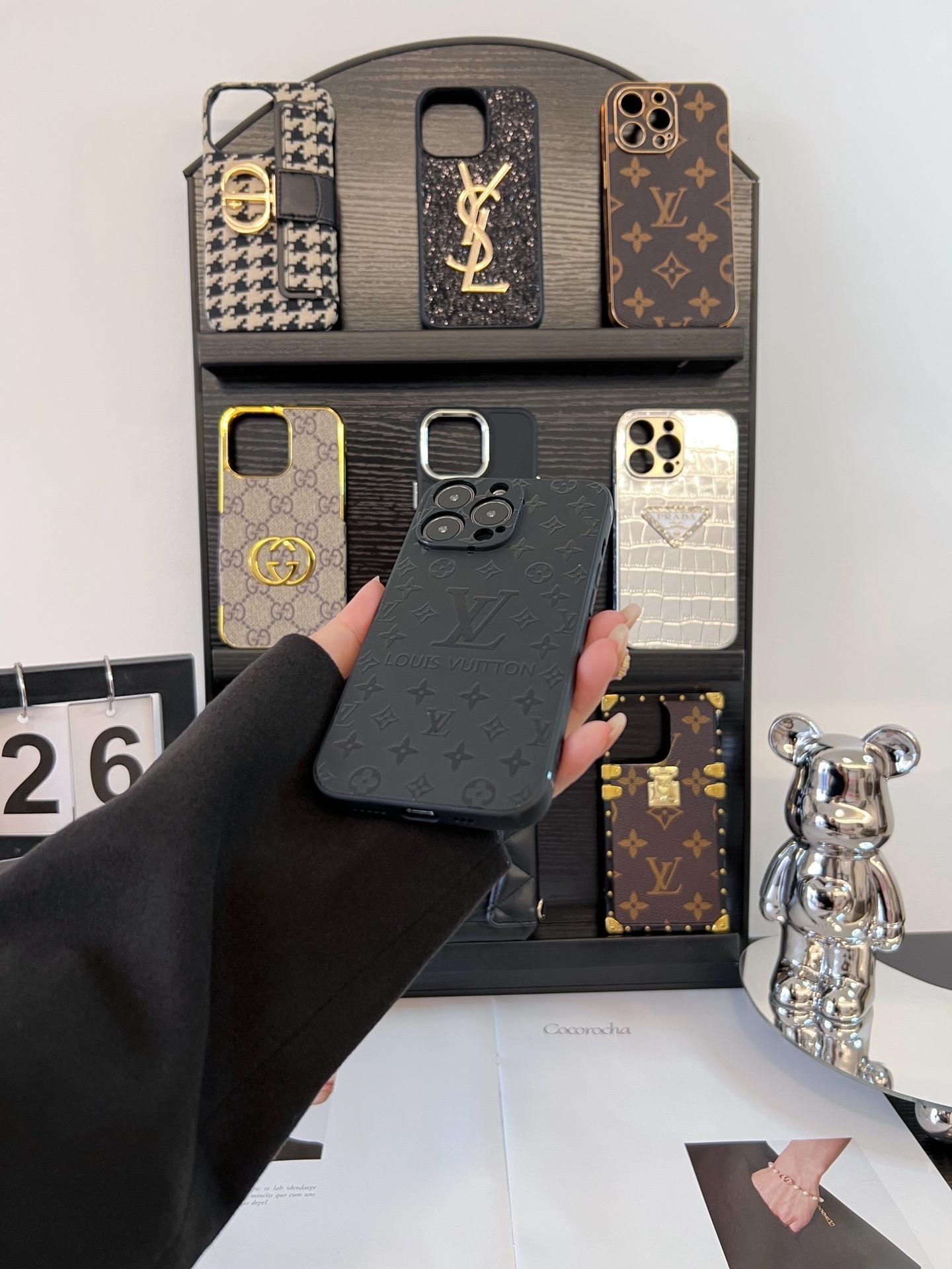 路易威登皮質磨砂手機殼-ZUIHANG SHOP