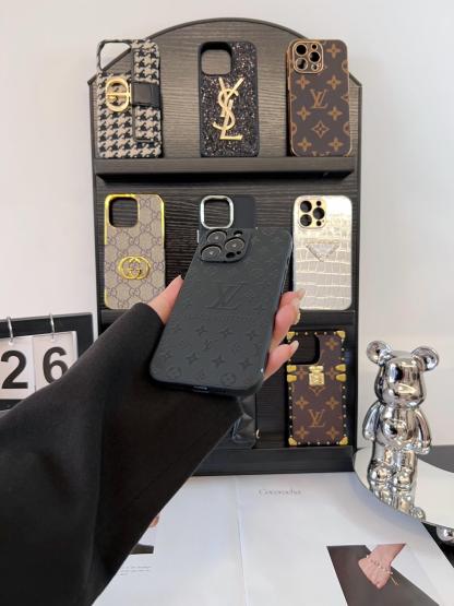 路易威登皮質磨砂手機殼-ZUIHANG SHOP