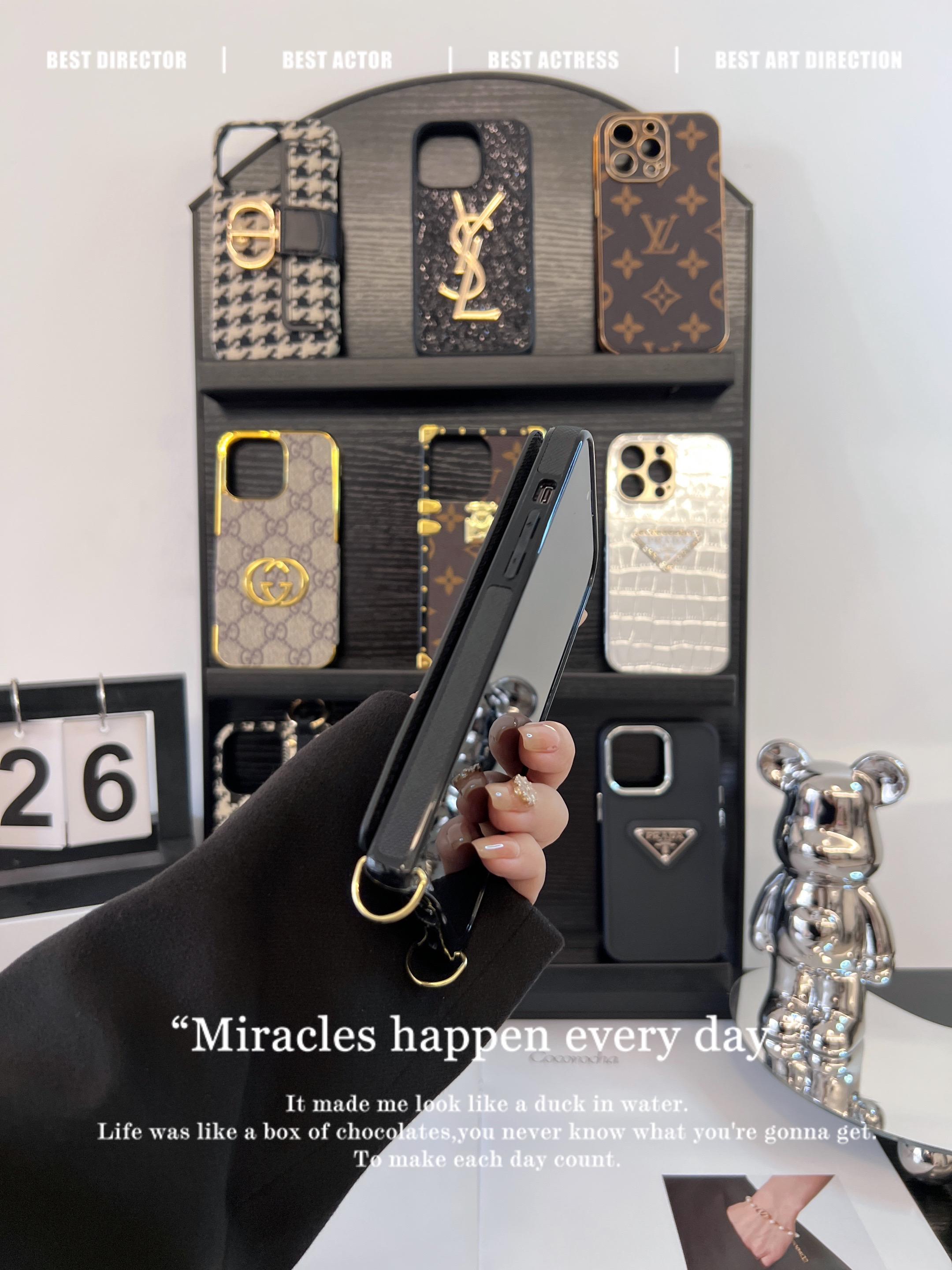 普拉達立標卡包掛繩手機殼-ZUIHANG SHOP