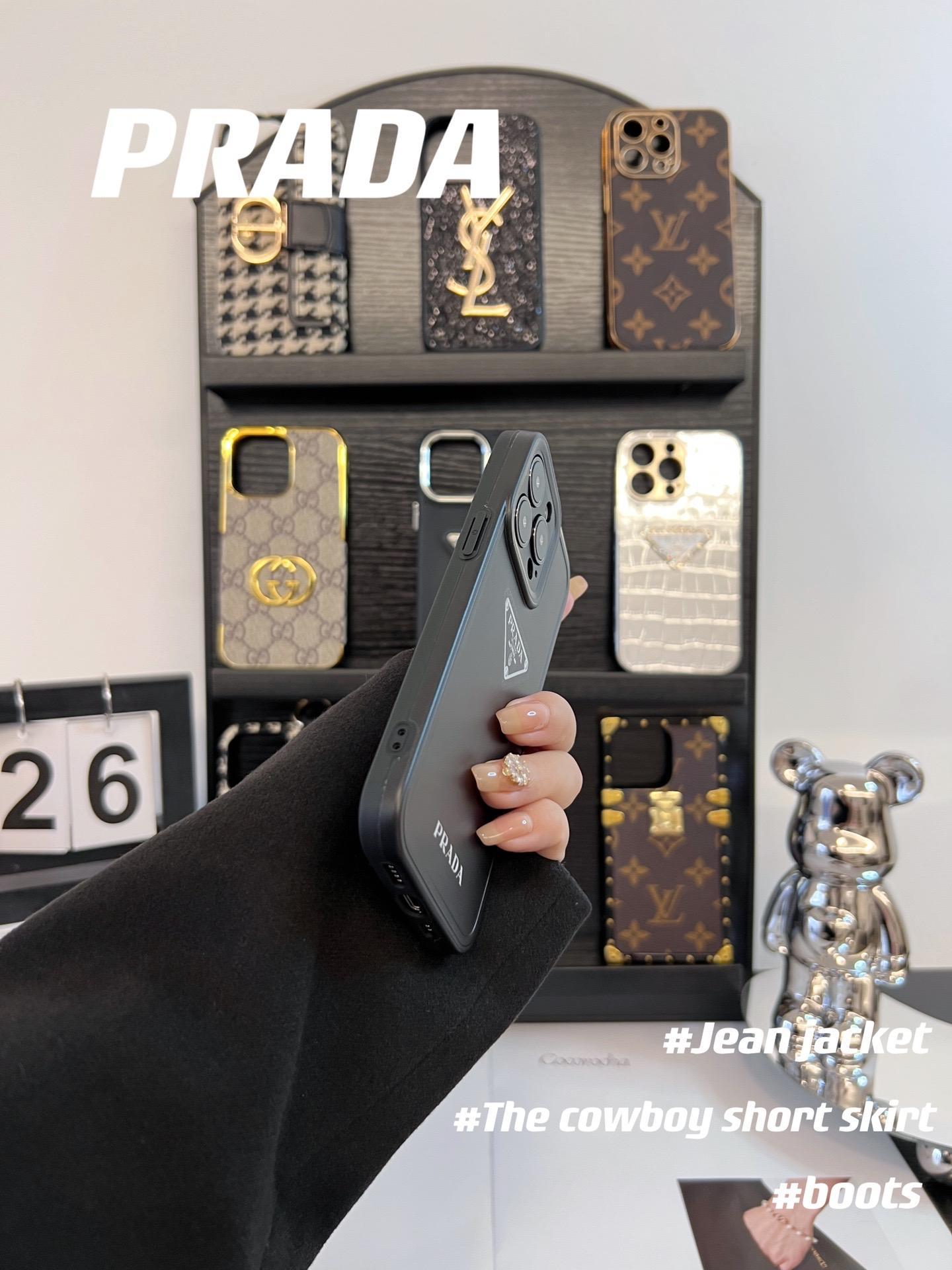 普拉達磨砂全包手機殼-ZUIHANG SHOP