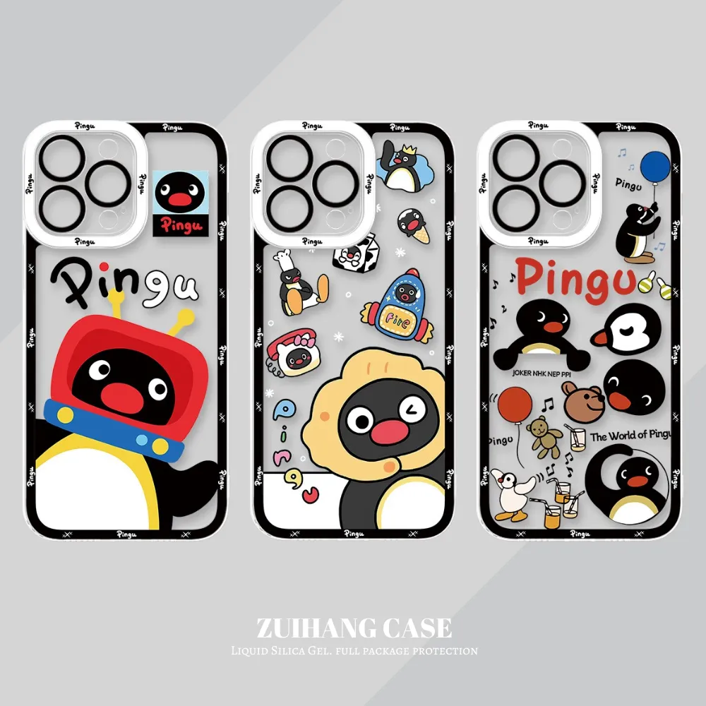 Pingu企鵝天使眼透明防摔軟殼-ZUIHANG SHOP
