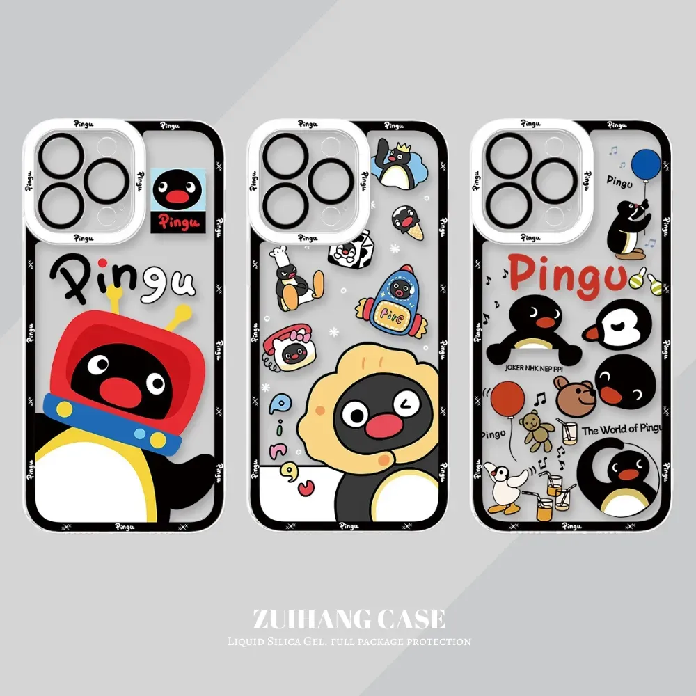 Pingu企鵝天使眼透明防摔軟殼-ZUIHANG SHOP
