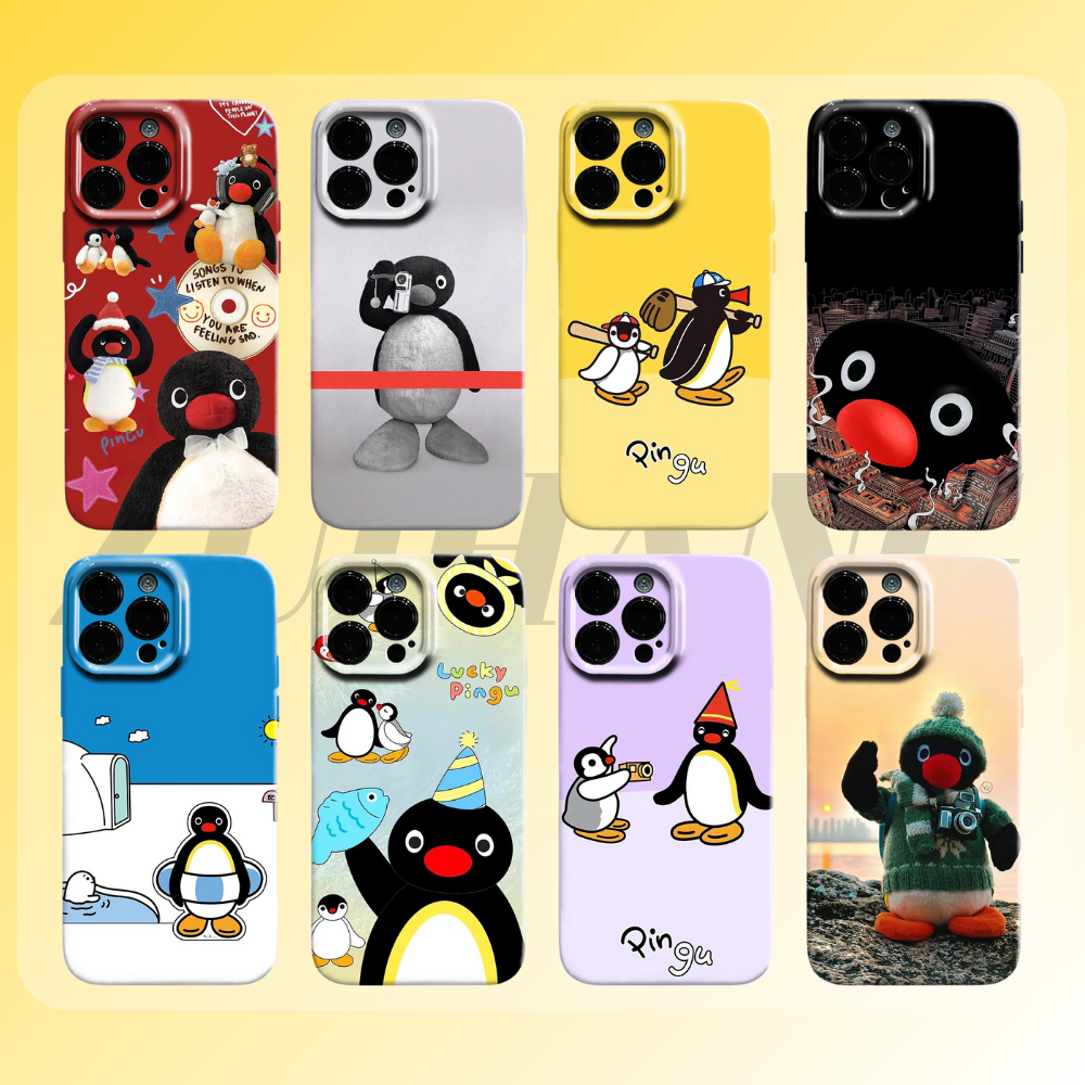 Pingu高清彩繪全包防摔菲林殼-ZUIHANG SHOP