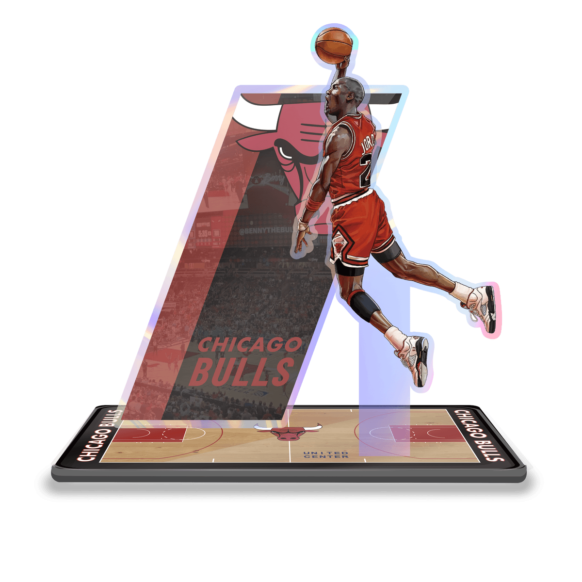 NBA球星主題亞克力炫彩立牌