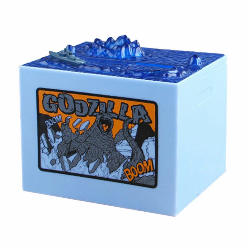 哥吉拉自動偷幣存錢筒｜趣味電子儲蓄盒玩具