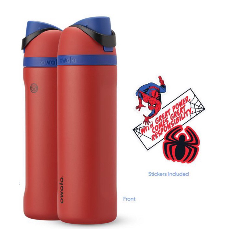 Owala Marvel Potter FreeSip 絕緣不鏽鋼水瓶 帶吸管 24 盎司(約 680.4 毫升)