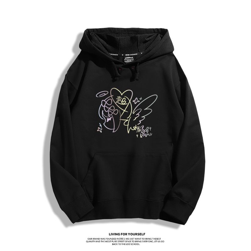 主播女孩重度依賴 2025秋冬新款 親子情侶裝連帽衛衣