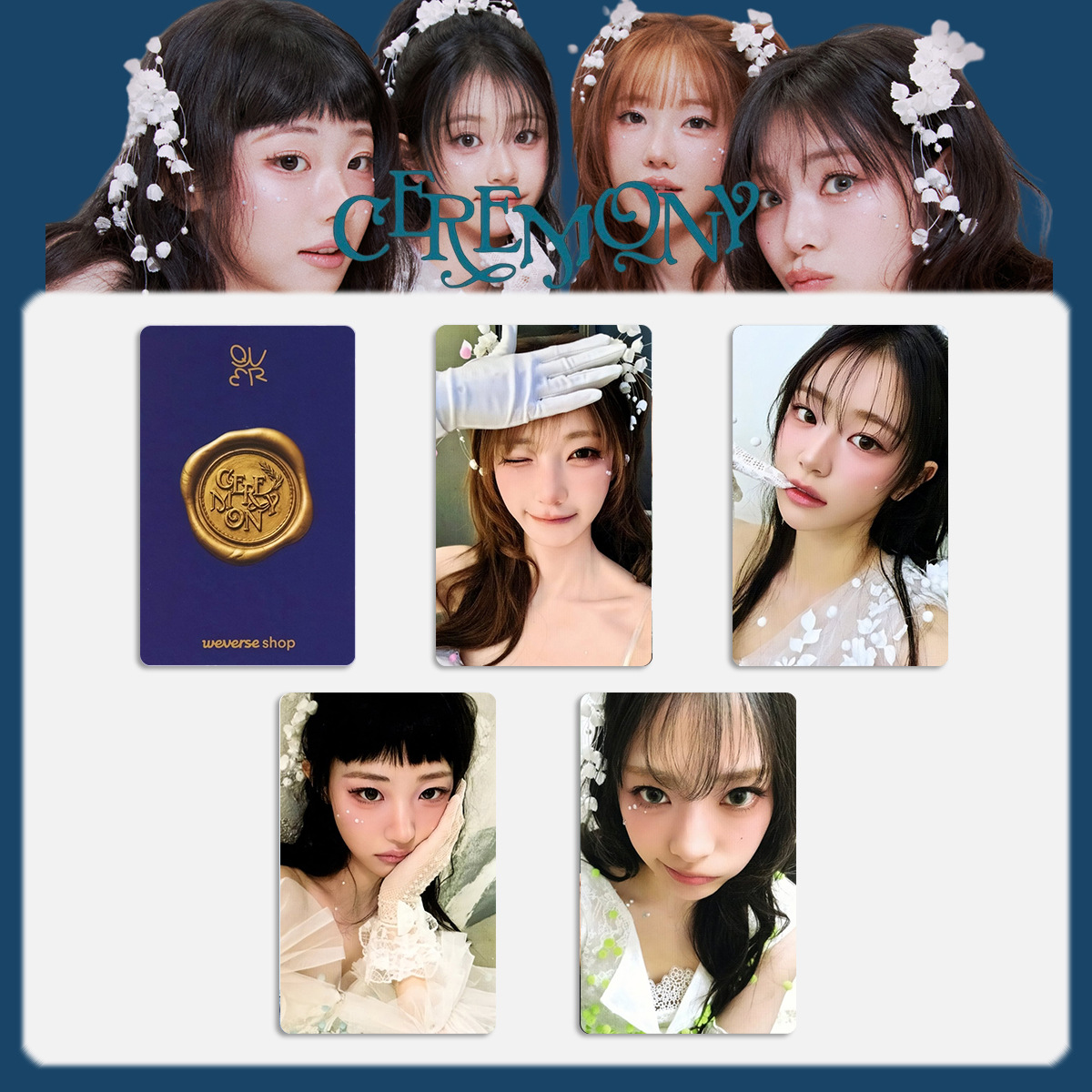 QWER《Ceremony》專輯小卡｜特典收藏卡・韓團周邊