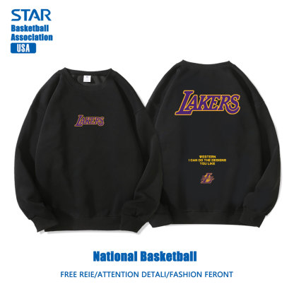 美式籃球 秋冬新款 親子情侶裝圓領長袖