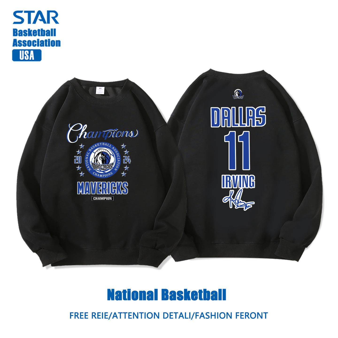 美式籃球 秋冬新款 親子情侶裝圓領長袖