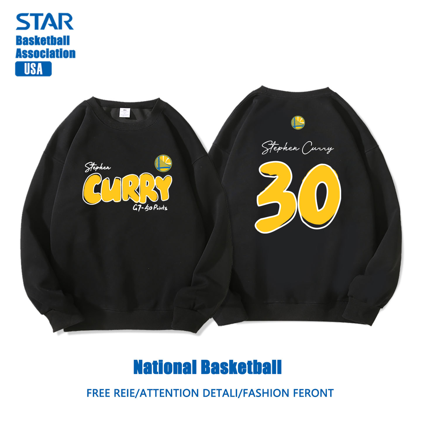 美式籃球 秋冬新款 親子情侶裝圓領長袖