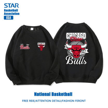 美式籃球 秋冬新款 親子情侶裝圓領長袖