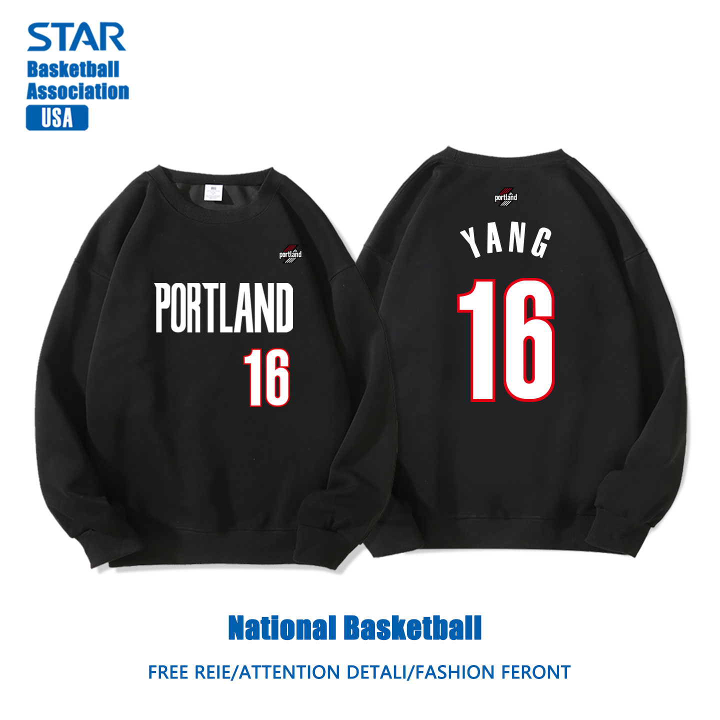 美式籃球 秋冬新款 親子情侶裝圓領長袖