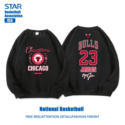 美式籃球 秋冬新款 親子情侶裝圓領長袖