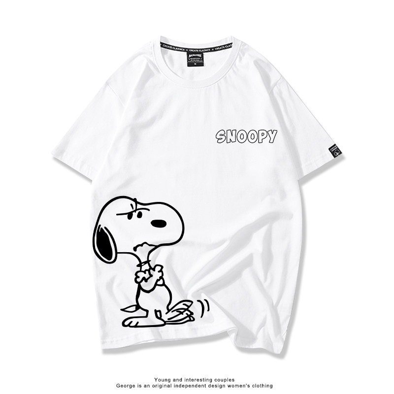 史努比 Snoopy 美式卡通純棉短袖T恤