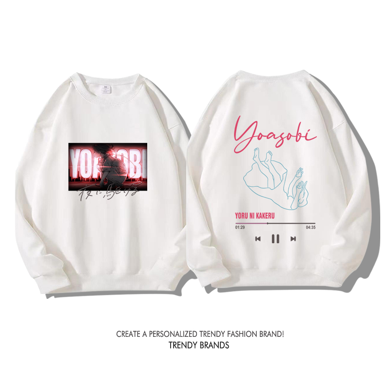 Yoasobi樂隊 秋冬新款 親子情侶裝圓領長袖