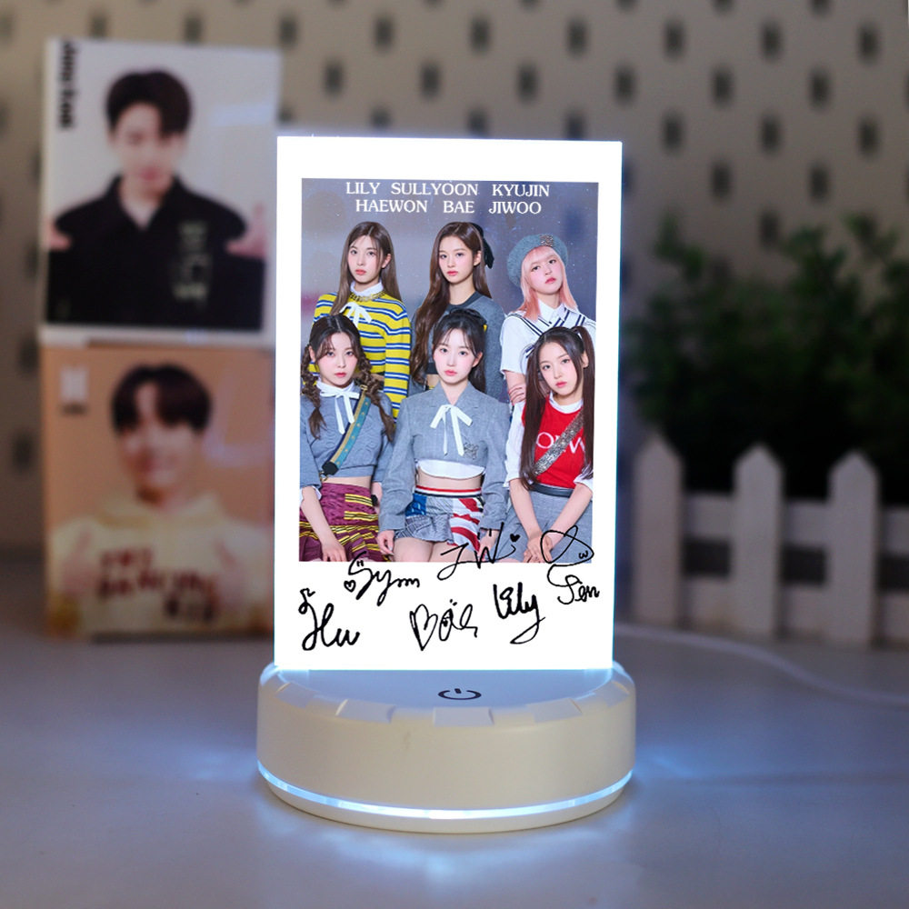 NMIXX 成員風格 LED七彩觸控小夜燈｜桌面收藏氛圍燈
