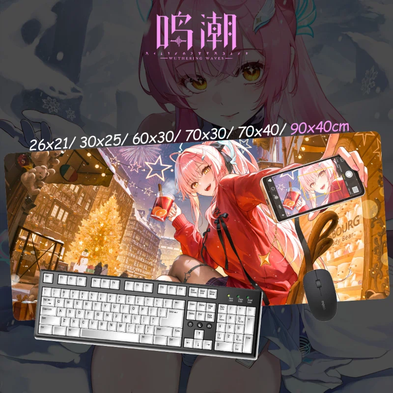 鳴潮愛彌斯超大電競涼感滑鼠墊