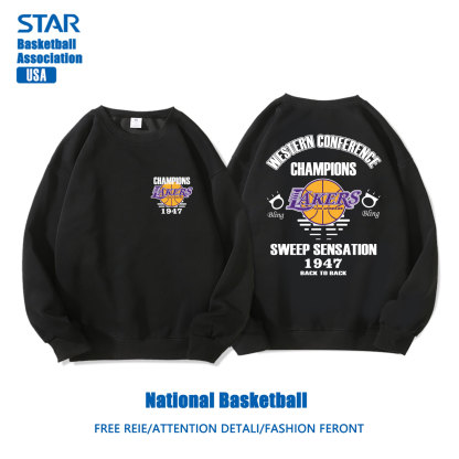 美式籃球 秋冬新款 親子情侶裝圓領長袖