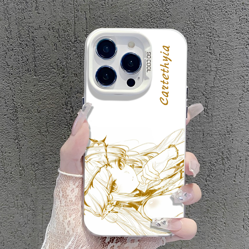 鳴潮彩銀線條漸變防摔手機殼