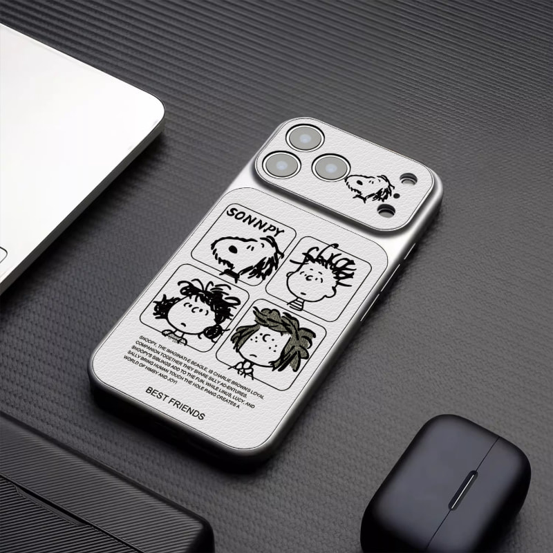 史努比 Snoopy 高端皮紋手機殼｜MagSafe磁吸防摔保護套