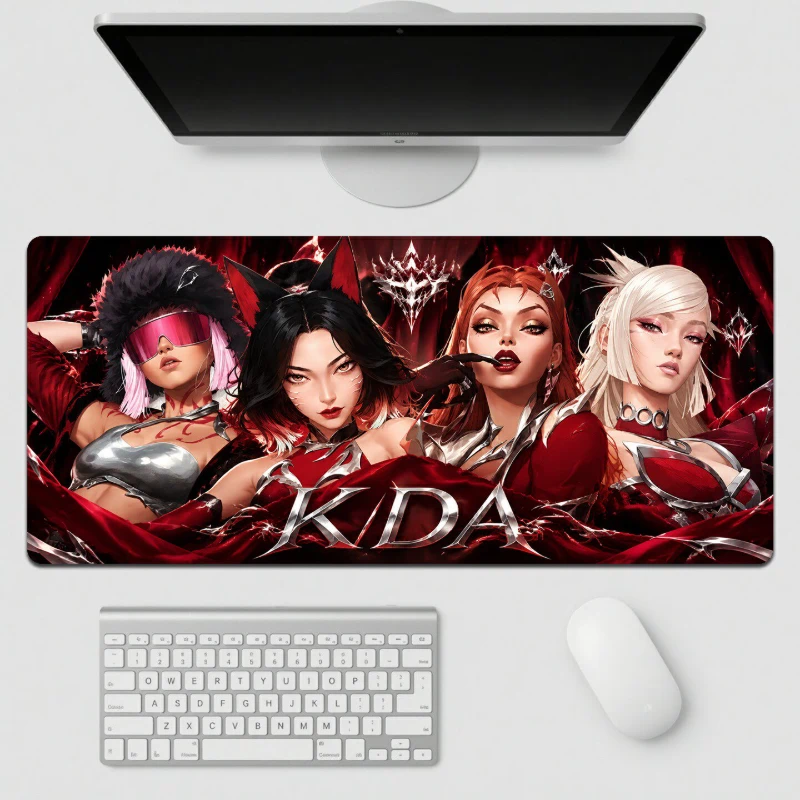英雄聯盟 LOL K/DA Firestarter 加大滑鼠墊｜電競遊戲桌墊