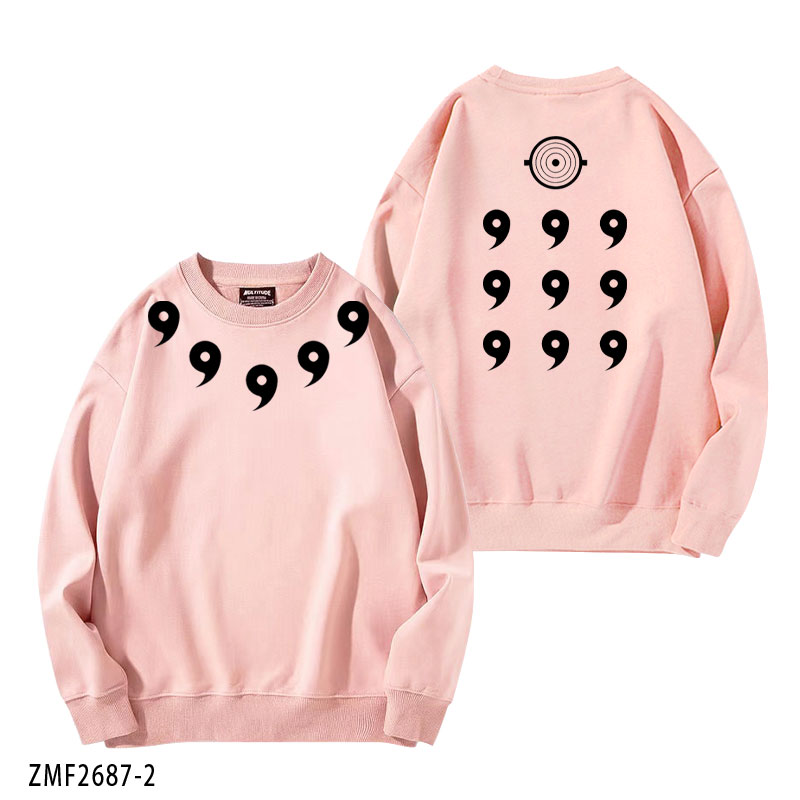 火影忍者宇智波斑六道模式 秋冬新款 親子情侶裝圓領長袖