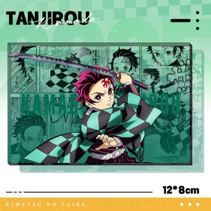 鬼滅之刃透光亞克力卡磚 買二送一 附贈發光底座