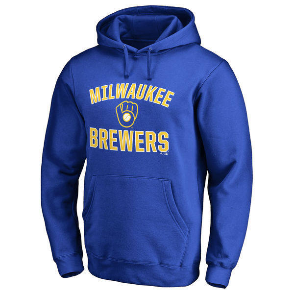MLB 釀酒人隊 Brewers 美式復古加絨連帽外套｜棒球風衛衣